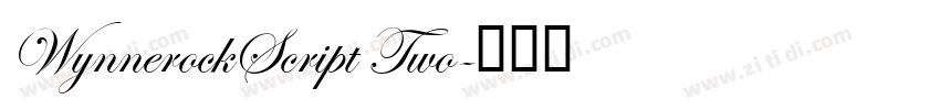 WynnerockScript Two字体转换